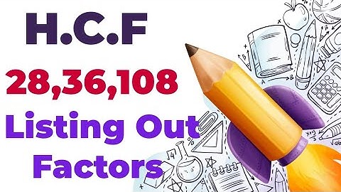 Find HCF of  using Listing Out the Factors method. Exercise 5.2 Part A Question 1
