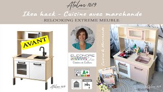 RELOOKING cuisine BOIS ikea DIY HACK / peinture tableau noir / upcycling / relooking meuble