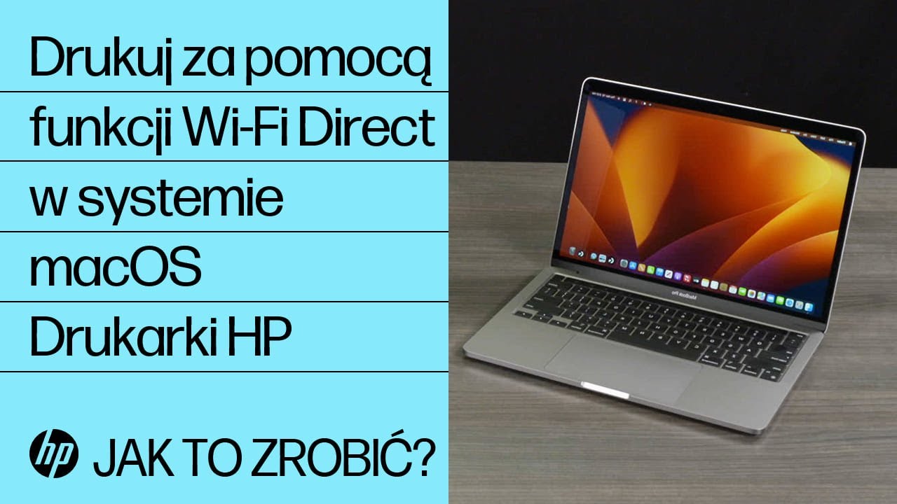 Drukowanie z komputera Mac na drukarce HP za pomocą funkcji Wi-Fi Direct