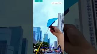 how to make a paper airplane 😍 | rubber band throwing paper jet plane #shorts #origami