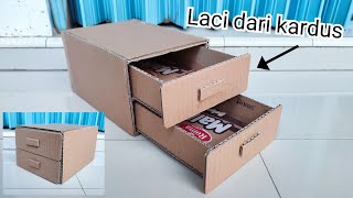 Cara membuat laci dari kardus, bisa taruh barang dan lebih rapih - Devara TV