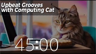 Computing Cat Vibes: 45 Minutes of Upbeat Lofi Beats & Tech Inspiration 🐱💻 for Coding, Creating