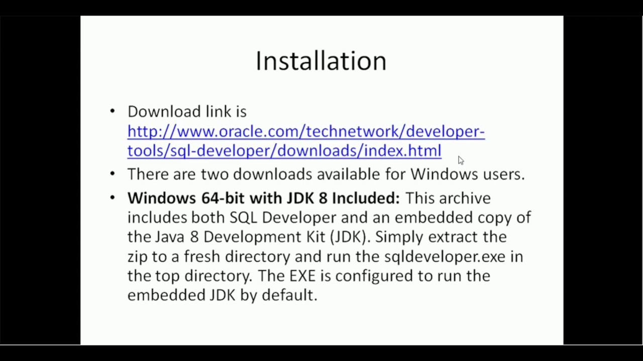 oracle dba training online How to install SQL Developer - YouTube