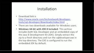 oracle dba training online How to install SQL Developer