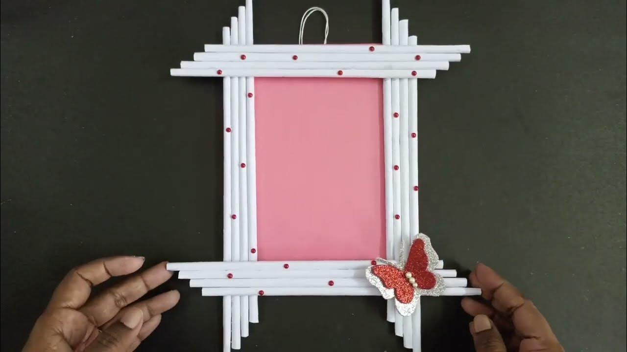 DIY Paper photo frame without glue