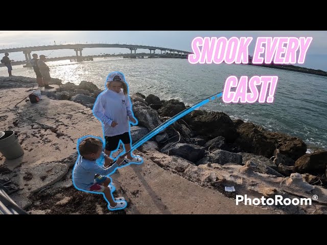 Catching Fish Every Cast for Hours* Fishing Sebastian Inlets South Side 