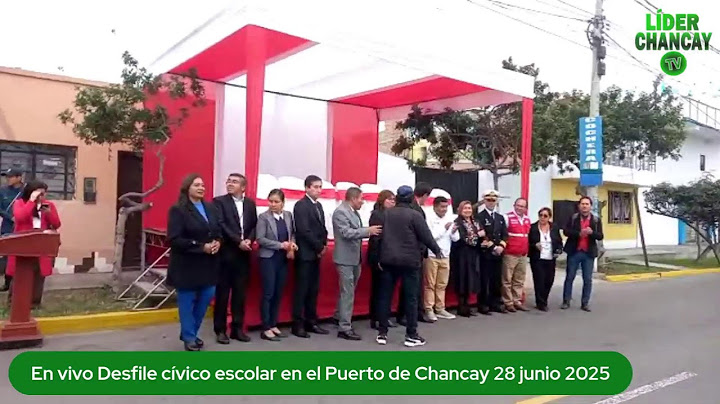 #EnVivo Desfile escolar en el Puerto de Chancay