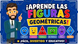 Las Figuras Geométricas para Niños | Círculo, Cuadrado, Triángulo y Más 🎨#videoeducativo #primaria
