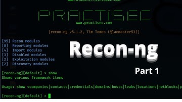 Recon-ng- Complete Tutorial Part 1[Hindi]