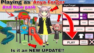 You can play as a little girl ANYA FORGER in SAKURA School Simulator