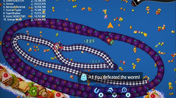 🐍😱 Worms Zone io biggest snake surrounding me  #snake_game #saampwalagame #wormszoneio #game