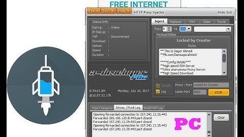 How to use Free Internet with HTTP Injector In computer 2018