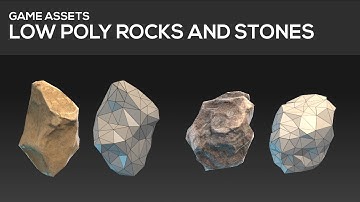 GAME ASSET TUTORIAL - Low poly stones and rocks