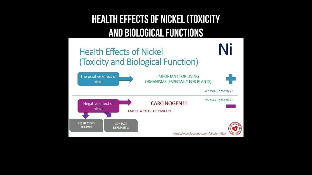 Health effects of nickel (toxicity and biological functions) nickel 