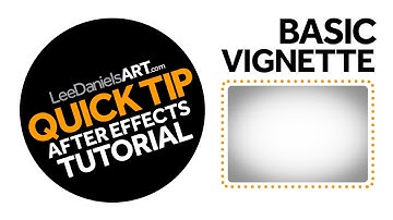 After Effects Tutorial | QUICK TIP | Basic Vignette