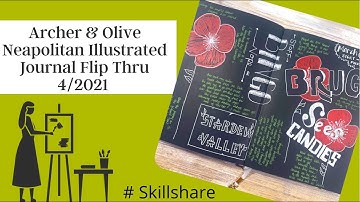 Archer & Olive Neapolitan Illustrated Journal Flip-Thru | #skillshare