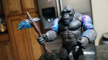 Godzilla vs kong (kong wielding the axe) Stop Motion