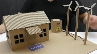 How to make working model of a wind turbine from cardboard | school project by STRIKE 871 views 8 months ago 10 minutes, 36 seconds