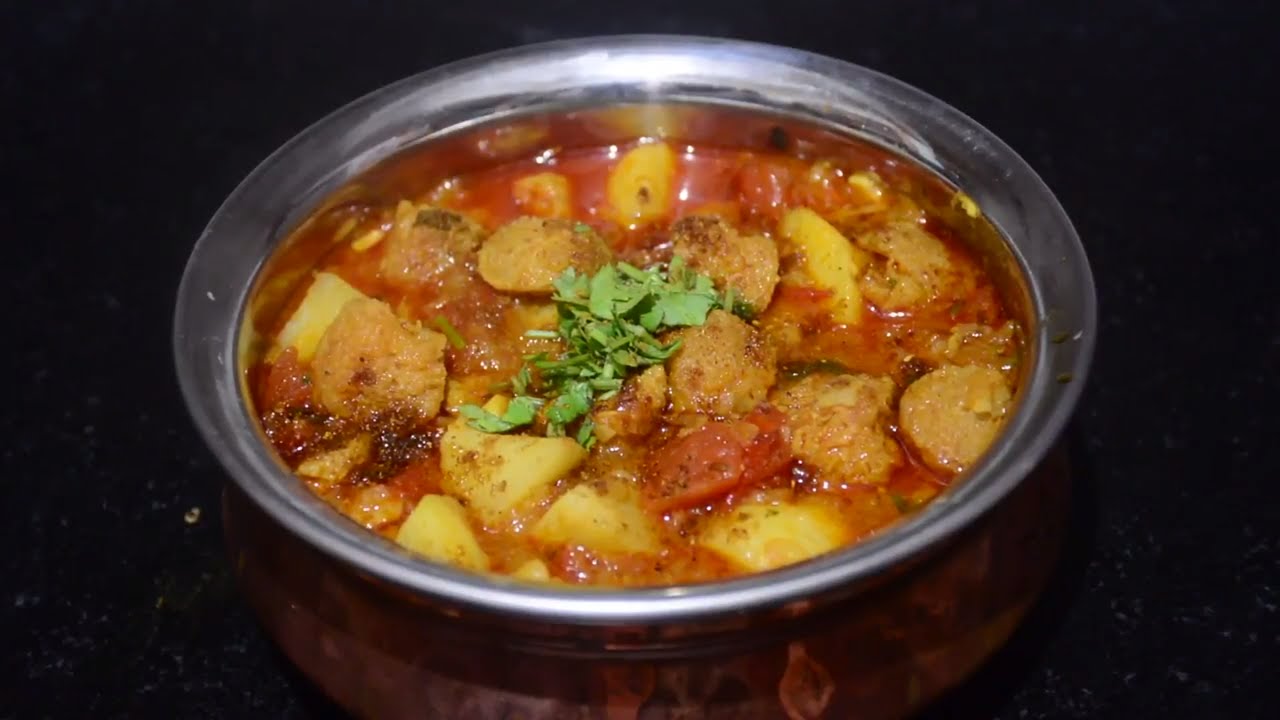 Soybean Aalu Ki Sabji Soyabean Ki Badi Ki Sabji - blogrotu1