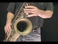 How to Play Saxophone - Getting Started on Tenor Sax