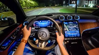 2025 Mercedes-AMG GLC 63 S E-Performance Coupe - POV Night Drive (Binaural Audio)