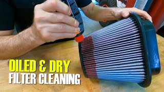 K&N Air filter cleaning & re-oil 