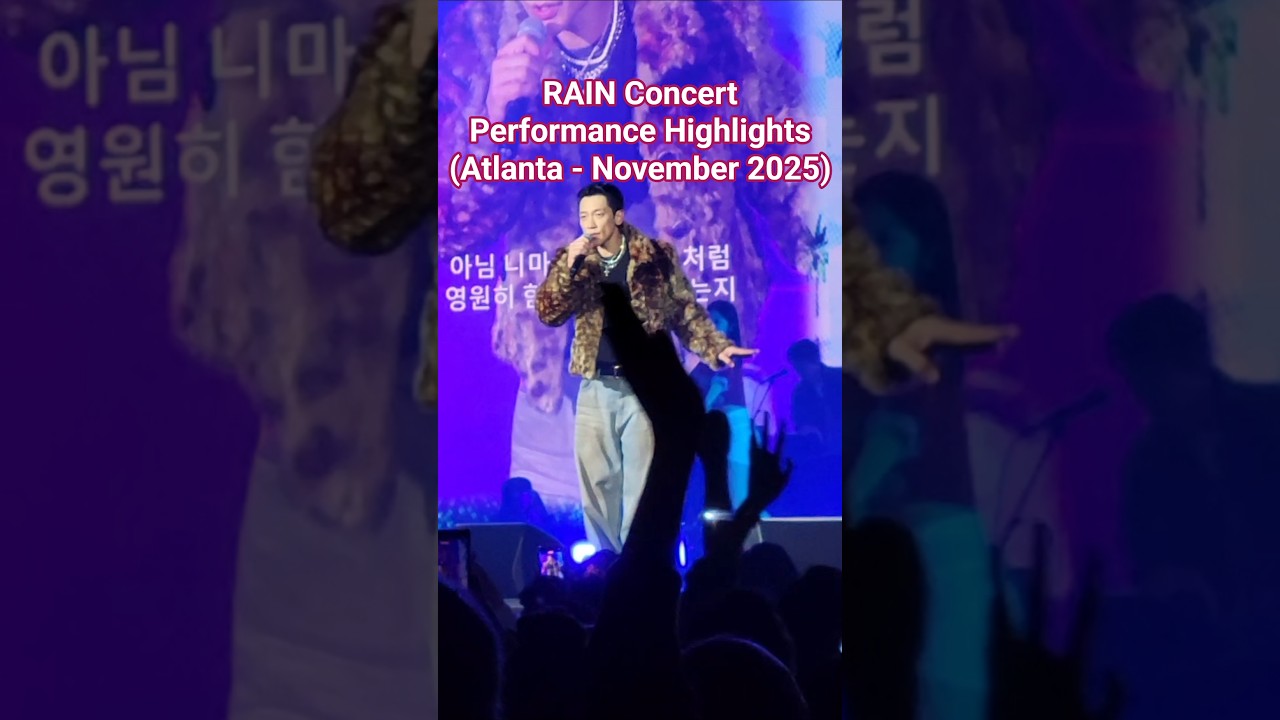 RAIN Concert Performance Highlights (Atlanta 2025)
