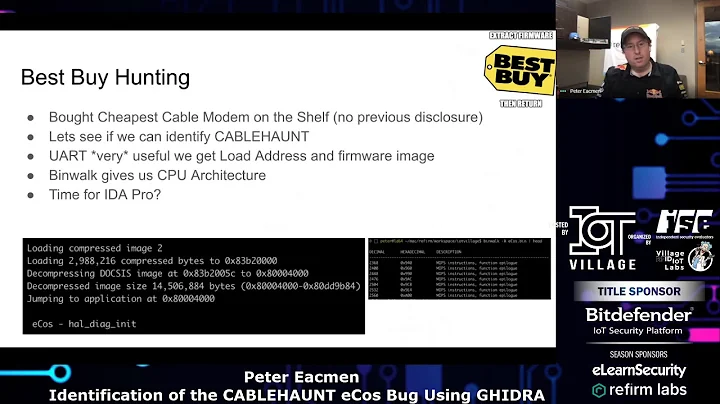 Identification of the CABLEHAUNT eCos Bug Using GH...