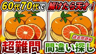 【間違い探しクイズ】⚠️むずかしいみかん🍊のイラスト編！脳活＆脳トレにおススメ無料ゲーム【アハ体験有り】#527 screenshot 3