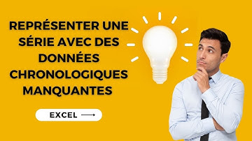 Graphique: représenter une série avec des données chronologiques manquantes sur Excel Excel tutorial
