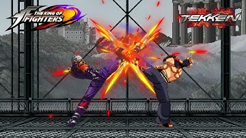 Krizalid vs Jin Kazama ft. Devil Jin - The King of Fighters X Tekken l Namco X SNK