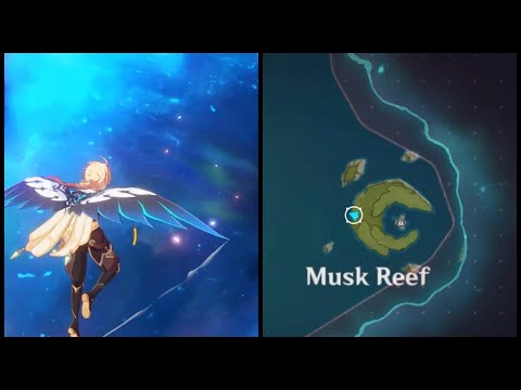 Musk Reef puzzle / island portal & Chest guide Genshin Impact