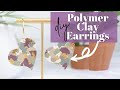 POLYMER CLAY EARRINGS | HOW TO MAKE POLYMER CLAY EARRINGS | TERRAZZO POLYMER CLAY EARRINGS | DIY