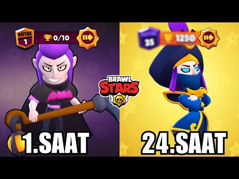 24 SAAT BOYUNCA MORTİS OYNADIM! KAÇ KUPA KASTIM? Brawl Stars