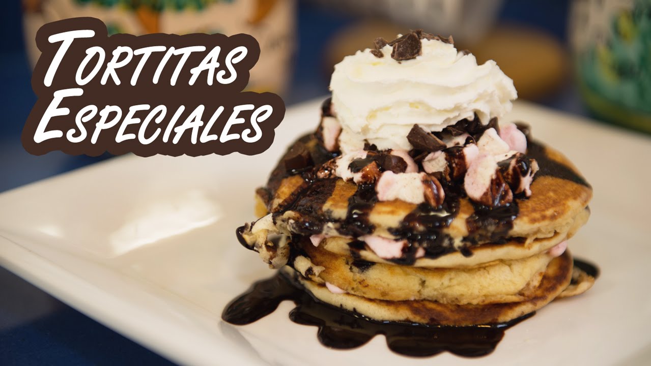 manualidades de animales Tortitas de Fiesta Con Chocolate Chips, Nubes, Nata y Sirope de Chocolate