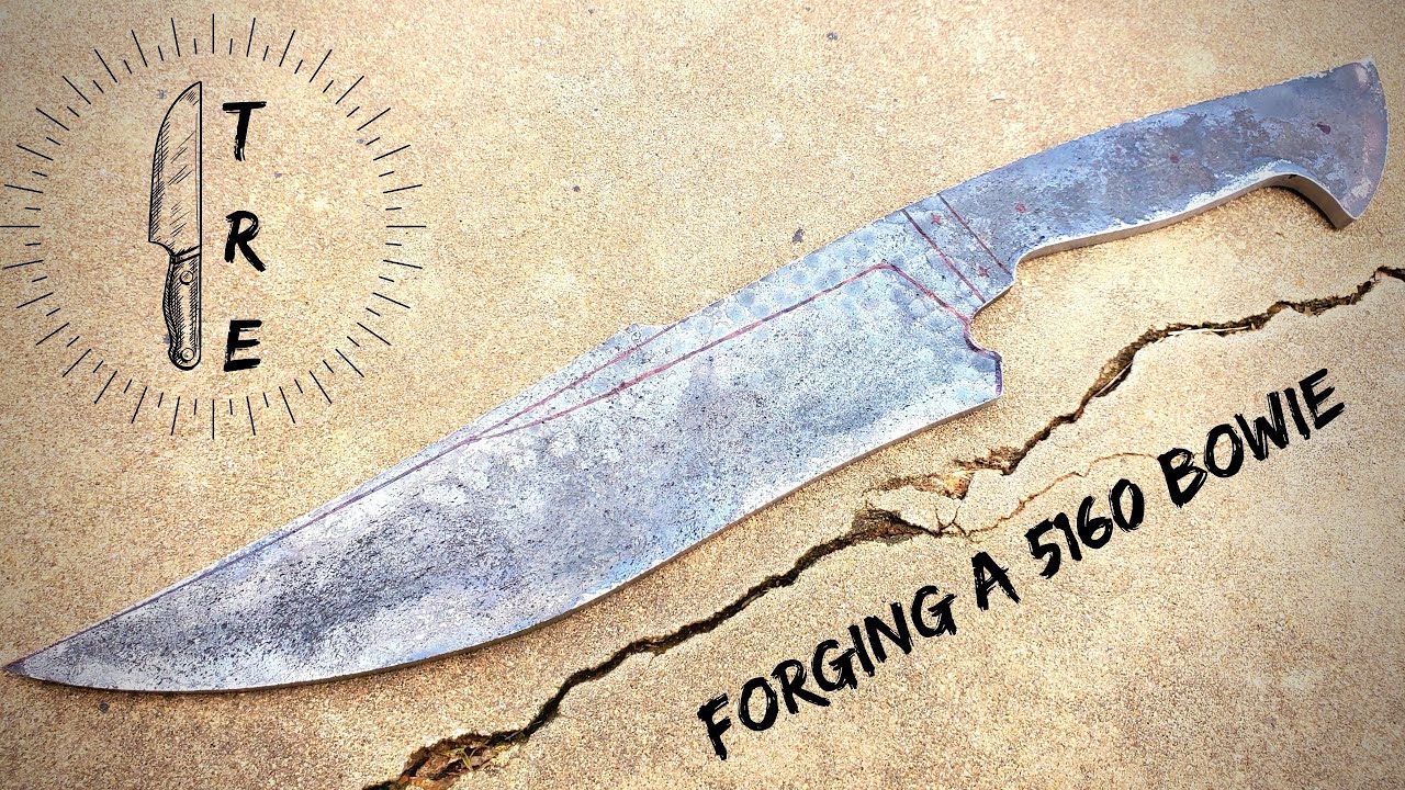 Forging A Leaf Spring Into A Large 5160 Bowie | Shop Talk Tuesday Episode 103
