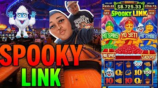 Can’t believe I Pop All  3 of them 😱😱😱 Yeti Spooky Link Slot Machine!” 👻💰”