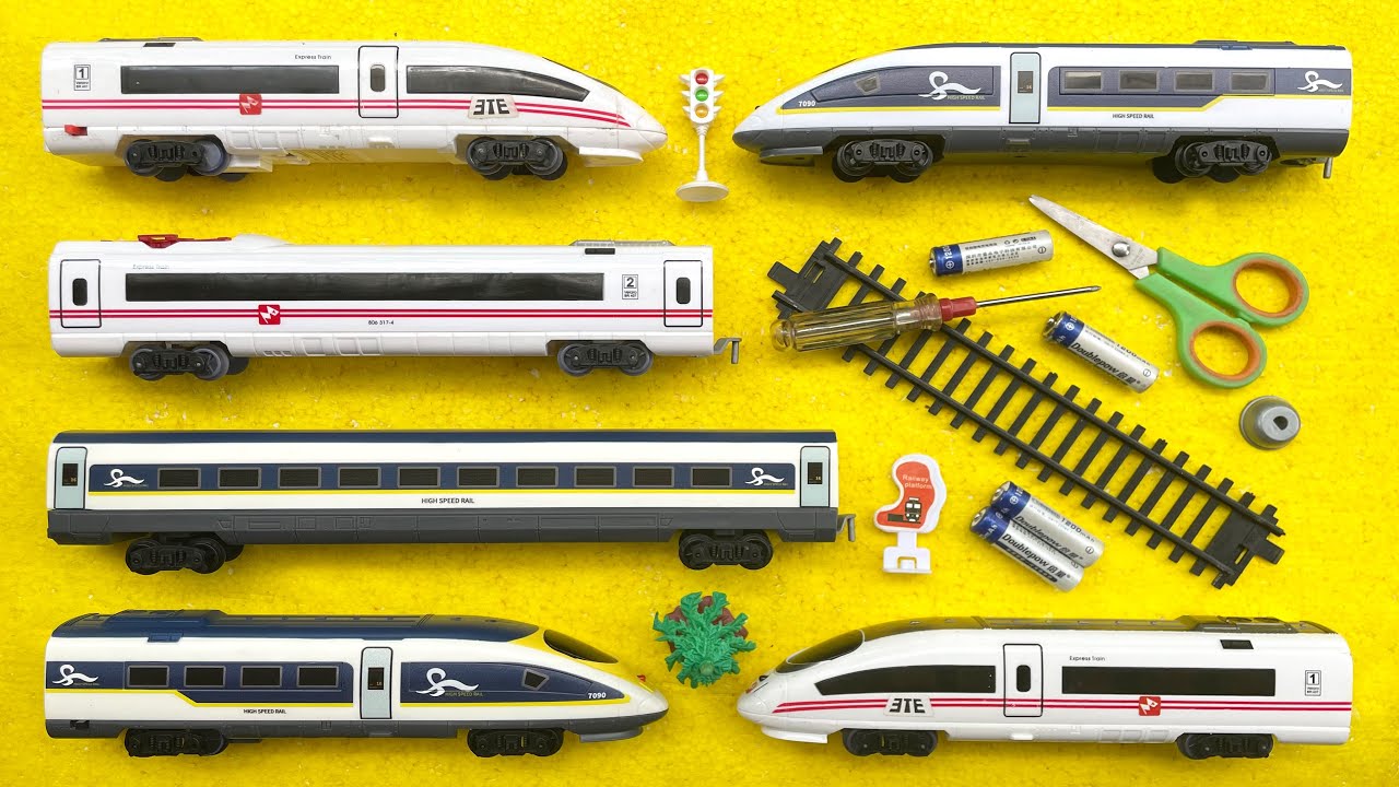Unboxing Dan Merakit 2 Mainan Kereta Cepat Whoosh, Kereta Api Express, Kereta Cepat Shinkanshen