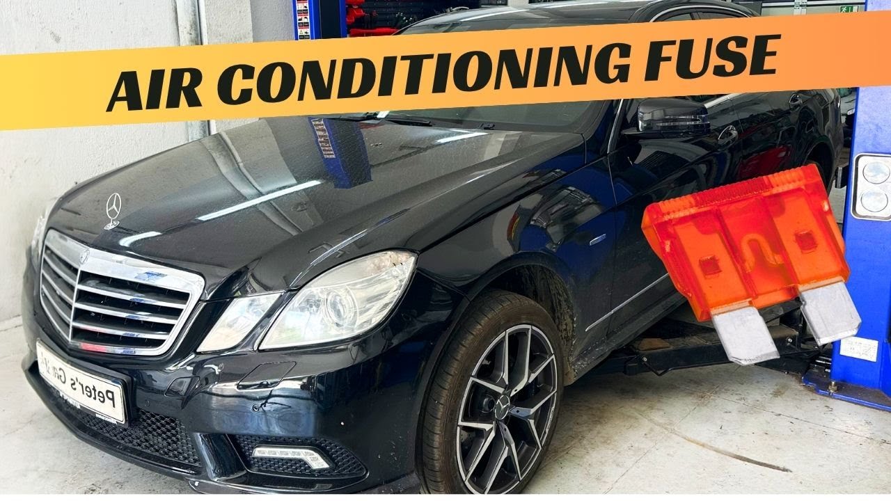 Расположение предохранителя реле кондиционера переменного тока Mercedes W212 E200 E220 E250 E300 ...