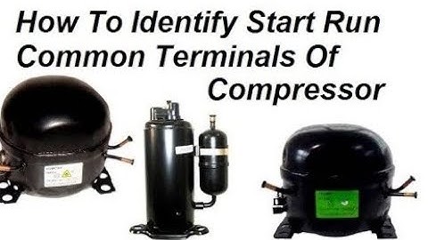 How to Identify Start Run Common Terminals of Compressor