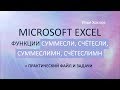 MS Excel Функции СуммЕсли, СчётЕсли, СуммЕслиМн, СчётЕслиМн + файл и задачи/ Илья Хохлов