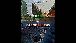 Ember (jurassic world rebirth) vs Disney Carnotaurus (dinosaur)