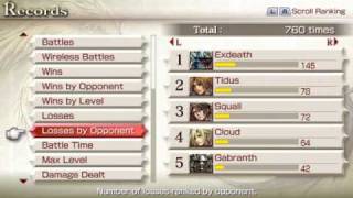 Dissidia: Final Fantasy (US) - 100% (Story Mode, PP Catalog, Museum, Accomplishments, Battlegen)