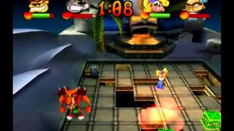 Crash Bash - Warp Room 2: Crystal Cave - 27) Space Bash Lv. 3