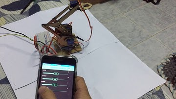 Robot arm by nodemcu8266 with app blynk