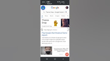 Thanos snap google