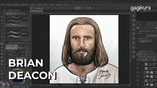 JESUS ACTORS SERIES #2 | Brian Deacon - Digital Portrait 