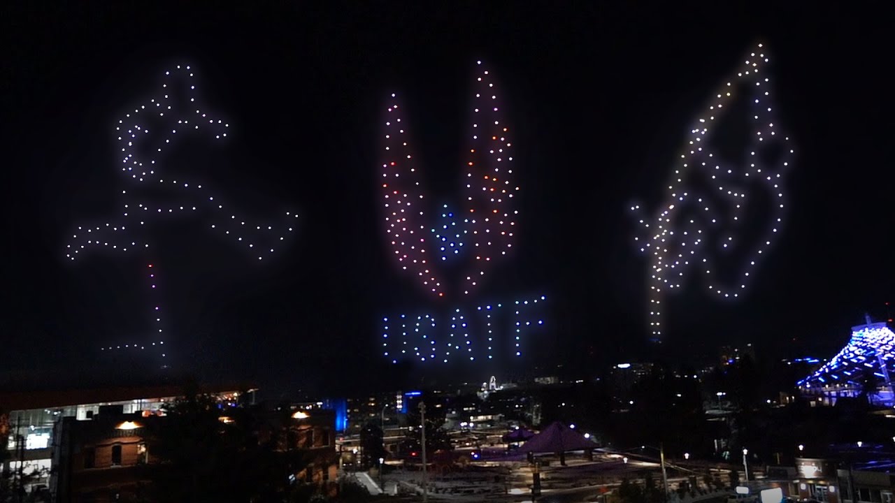 GO Drone Shows 🛸 USA Track and Field "Drone Show" 🏃🏻🇺🇸 🎽 👟 - YouTube