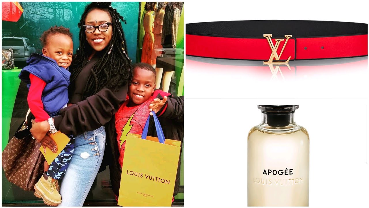 Luxury Shopping with KIDS for LOUIS VUITTON Belt & Aphogee Perfume 100ml [Fashion haul Vlog ...