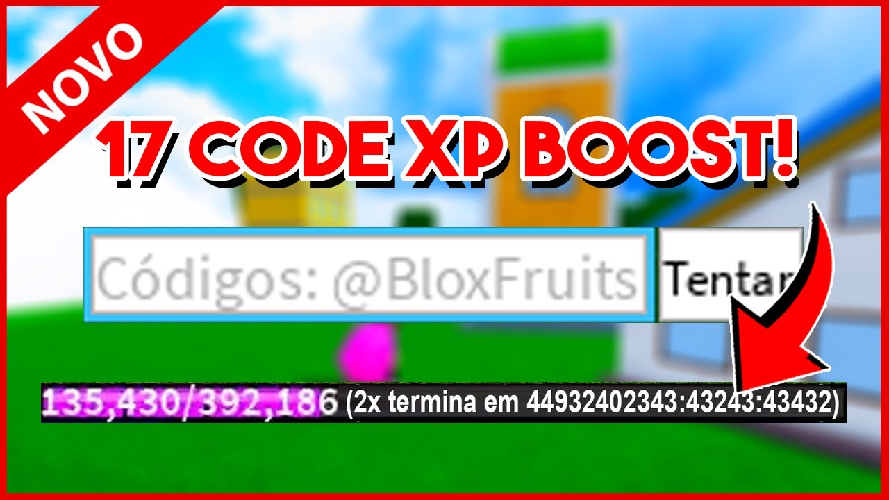 18 Novos Códigos de 2x XP no Blox Fruits! CODE BLOX FRUIT! ROBLOX 